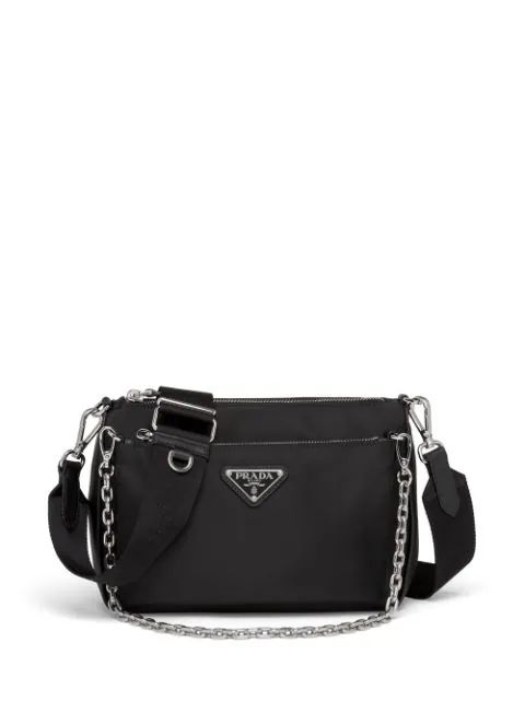 nylon chain link shoulder bag | Farfetch (US)
