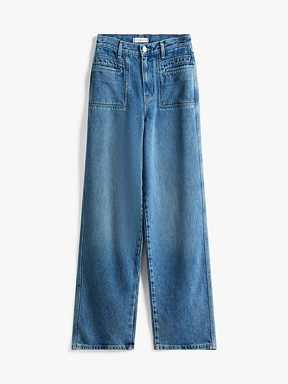 High Rise Relaxed Straight Leg Jeans | Tommy Hilfiger UK