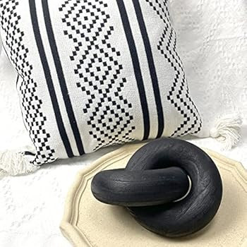 2-Link Wood Chain Link Decor Wood Knot Decor, Hand Carved Boho Bead, Suitable for Bedroom, Living... | Amazon (US)