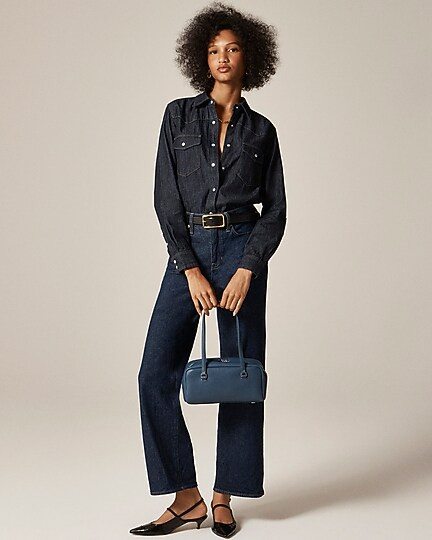 Delphine shoulder bag in leather | J. Crew US