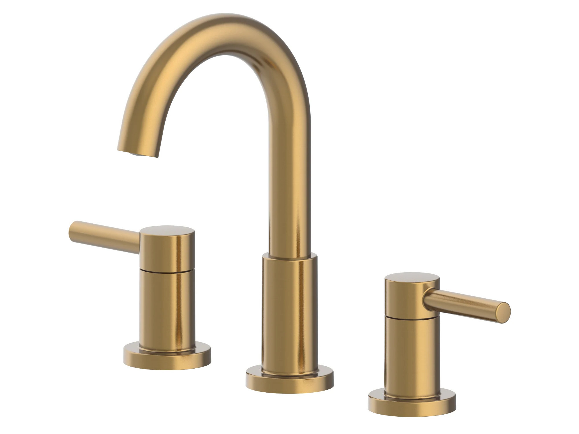 allen + roth Harlow Simplefit Brushed Gold Widespread 2-handle WaterSense Mid-arc Bathroom Sink Faucet with Drain one_size | 67948W-614408 | Lowe's