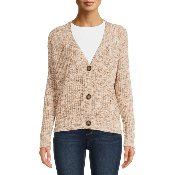 Time and Tru Women's Boyfriend Cardigan Sweater - Walmart.com | Walmart (US)