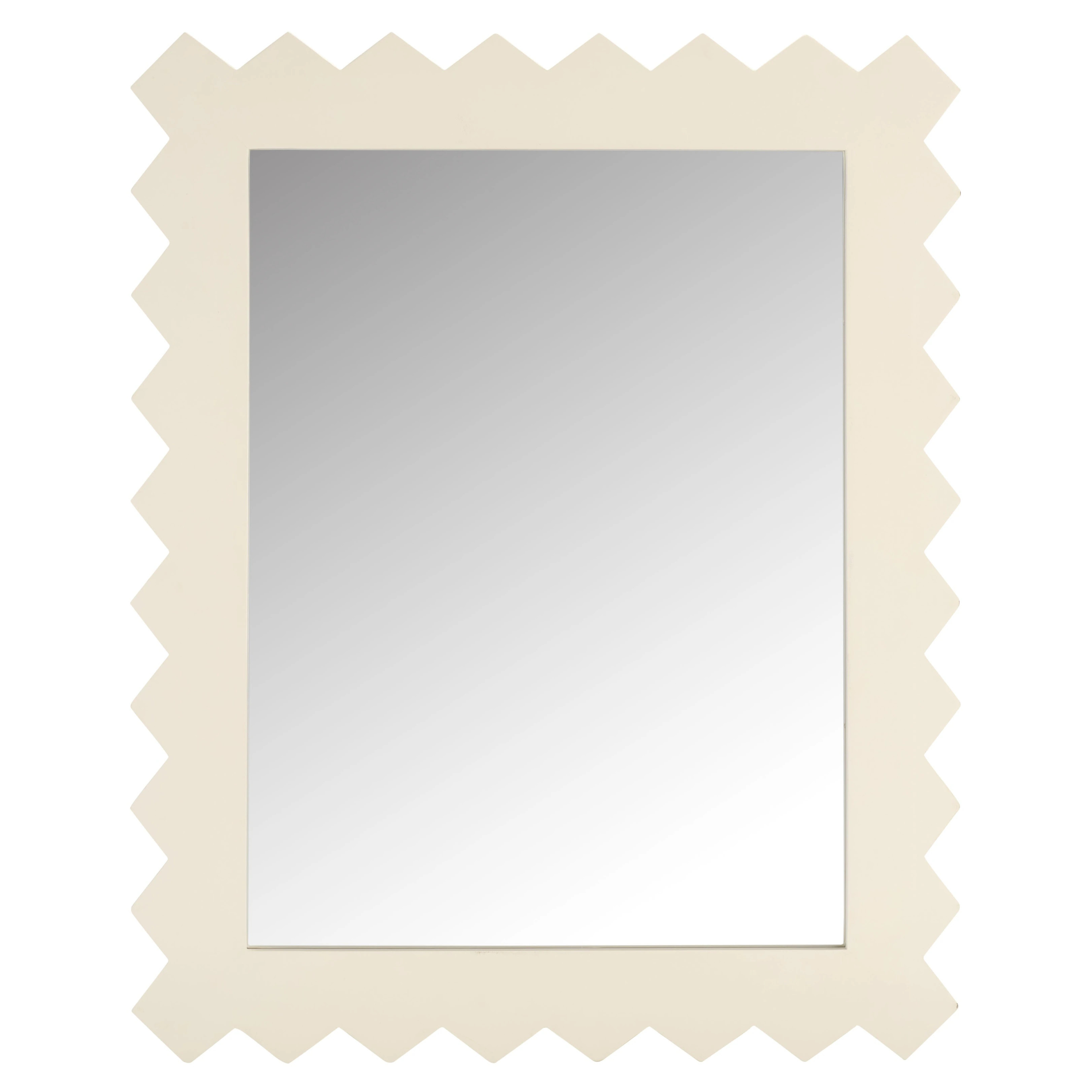 SAFAVIEH Kase Geometric Wall Mirror, 33-Inch Modern Zigzag Frame Accent Mirror for Bedroom, Livin... | Overstock