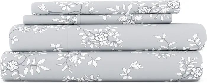 HOME SPUN Premium Ultra Soft Trellis Vine Pattern 4-Piece Bed Sheets Set | Nordstrom Rack