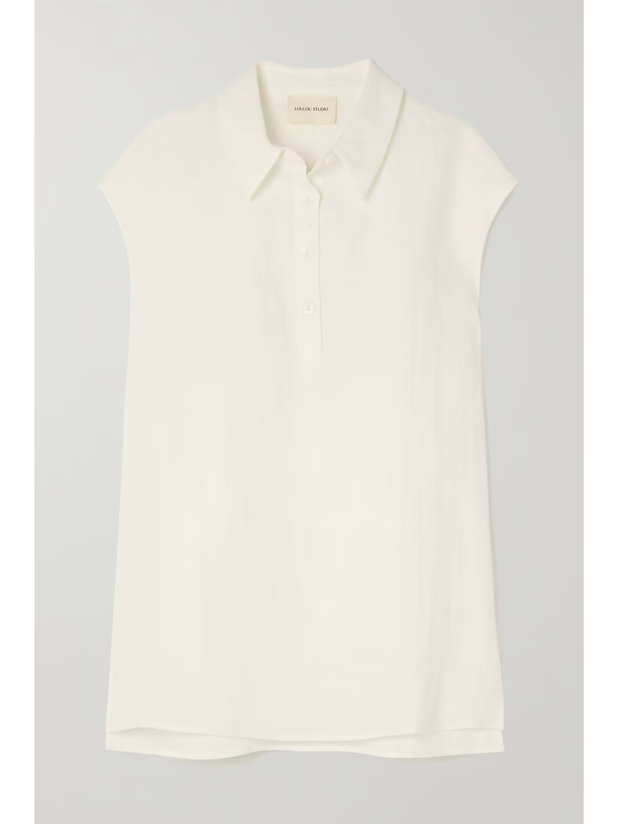 LOULOU STUDIO - Marmara Linen Shirt - White | NET-A-PORTER (UK & EU)