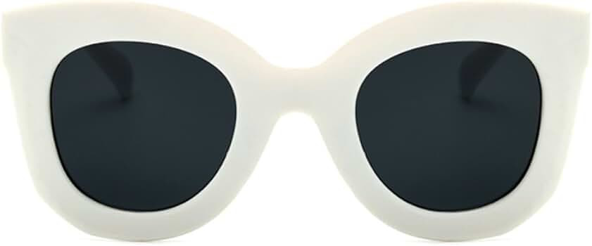 Butterfly Sunglasses Semi Cat Eye Glasses Plastic Frame Clear Gradient Lenses | Amazon (US)