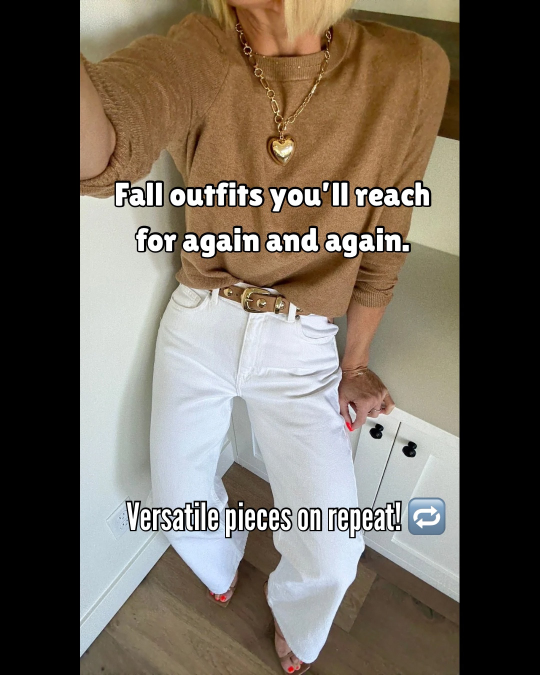 10 fall outfits wearing versatile staples that can mix + match into endless looks 🙌 From the best-selling jeans to that viral $20 top (now in new colors!), these are pieces I rewear on repeat!

Everything fits true to size except:
Sized up to a large in denim cotton button, and polkadot top. And sized up from a 4 to an 8 in white jeans (2 sizes!)
Go down a size in suede jacket. Always size down 1/2 sizes in adidas sneakers. 

#LTKSeasonal #LTKFallSale #LTKOver40