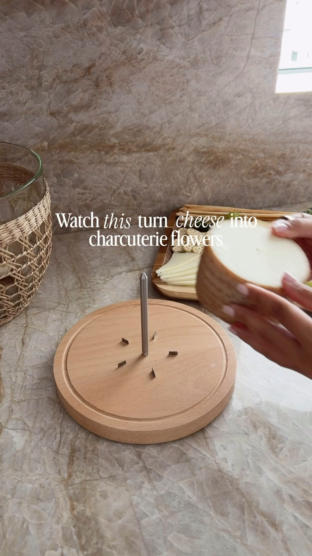 The prettiest way to serve cheese 🧀🌸 This tool curls cheese into the most beautiful flowers and instantly makes your board look elevated. Such a simple trick for hosting!

The best cheese to use with this is  a whole wheel of Tête de Moine or P'Tit Basque. (you can find at Whole Foods)

#charcuterie #entertaining #hosting #hostingtips #hostessgift #cheesecurler #cheeseboard #tableware #serveware #kitchen #kitchengadget #homefind

#LTKSaleAlert #LTKHome #LTKSeasonal