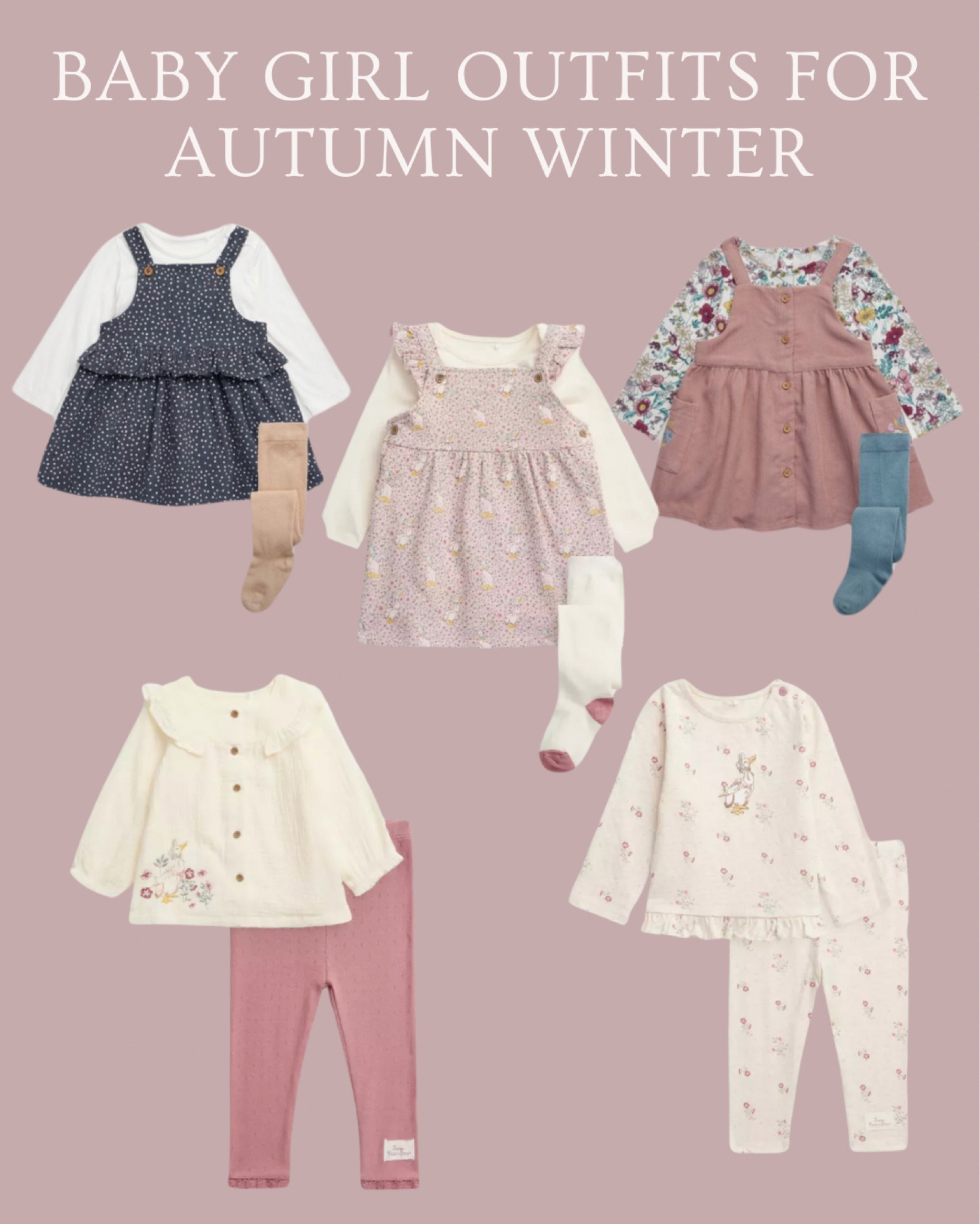 Autumn outfits for little girls
.
Baby and toddler style - cute girls clothes - affordable kids wear - dusty pink baby clothes - autumn winter baby outfit ideas - two piece baby set 

#LTKFamily #LTKBaby #LTKBump