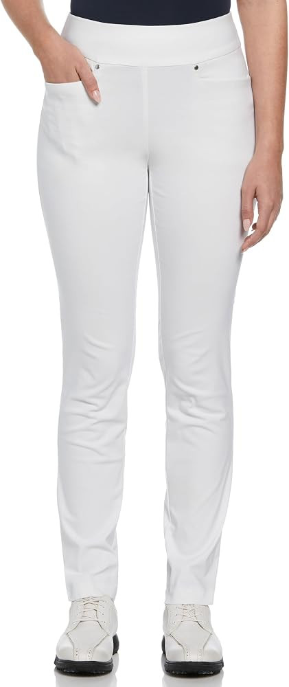 PGA Tour Women's Stretch Golf Pants with Pull-on Waist, 31" & 32" Inseams, Tummy Control, Moistur... | Amazon (US)