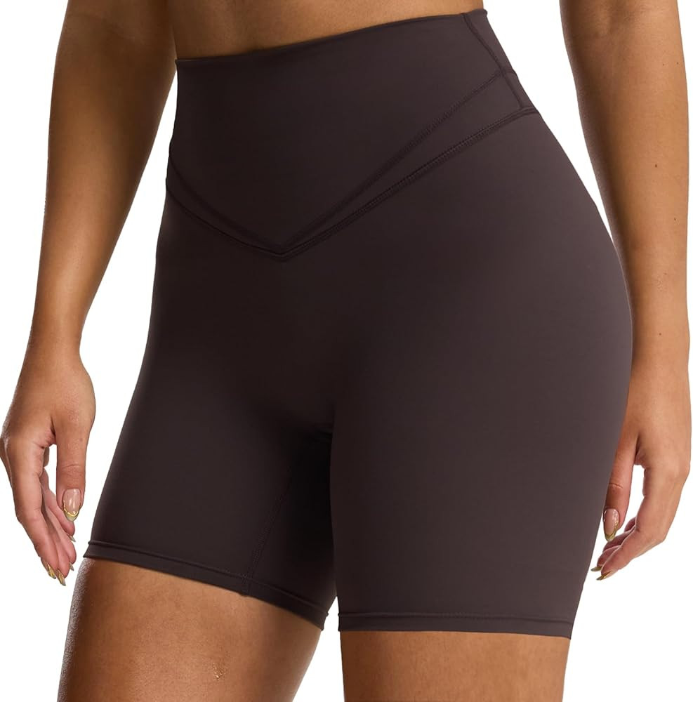 Aoxjox Siren Workout Biker Shorts for Women Tummy Control High Waisted Hidden Scrunch Athletic Gy... | Amazon (US)