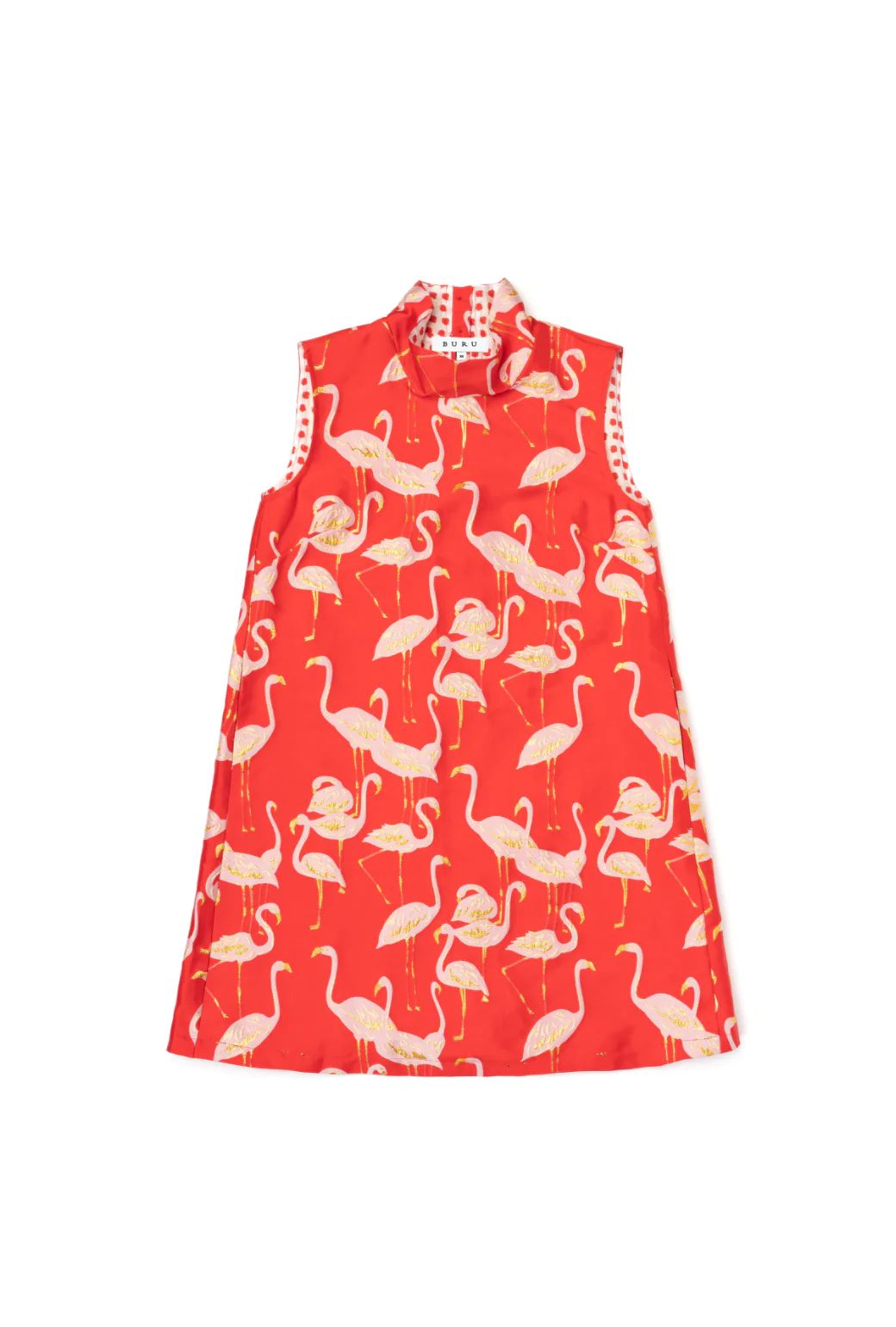 Sleeveless Mod Dress - Flamingo | Shop BURU