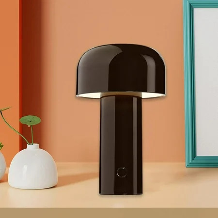 Mushroom Table Lamp USB Charging Modern LED Reading Lamp Study Lamp for Nursery Bedroom Bedside - Bl | Walmart (US)