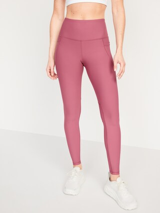 High-Waisted PowerSoft Side-Pocket Leggings for Women | Old Navy (US)
