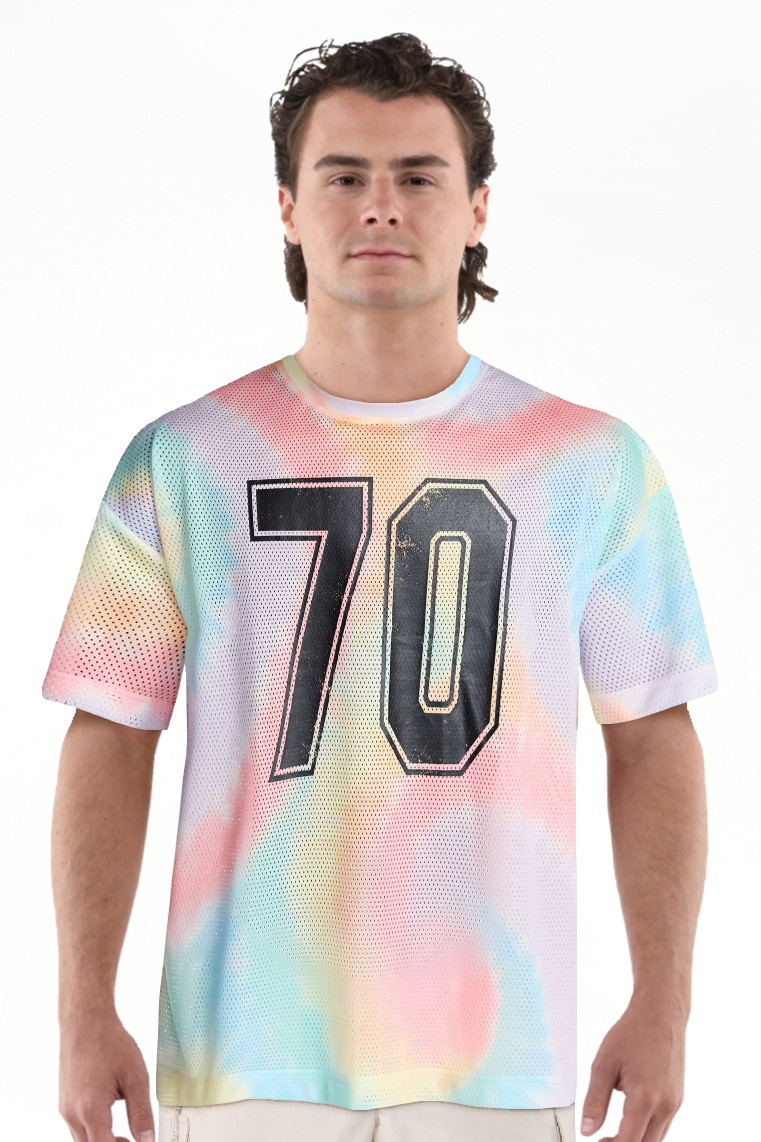No Boundaries Pride Boxy Fit Mesh Jersey, Men's Sizes XS-5XL | Walmart (US)