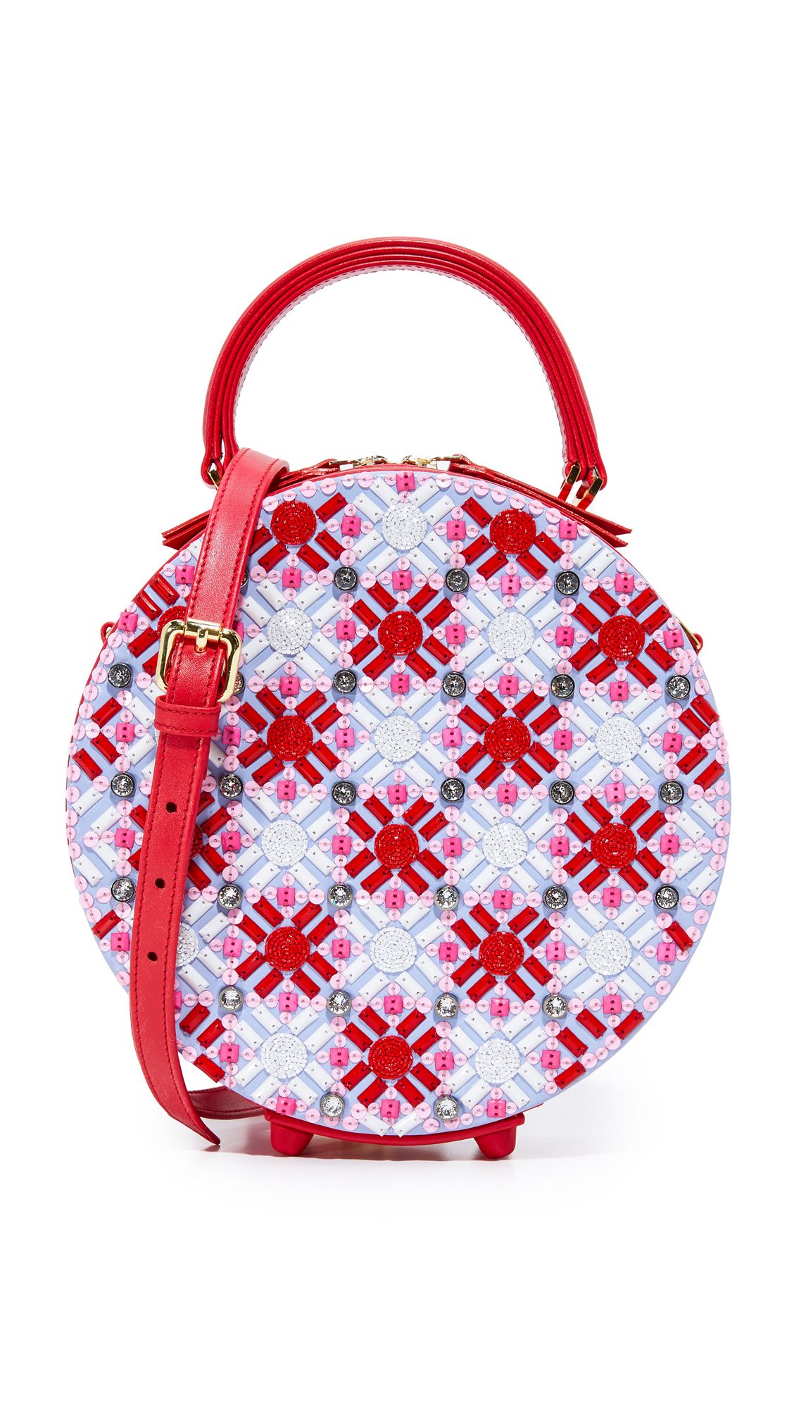 Swarovski Embroidered Coco Circle Bag | Shopbop