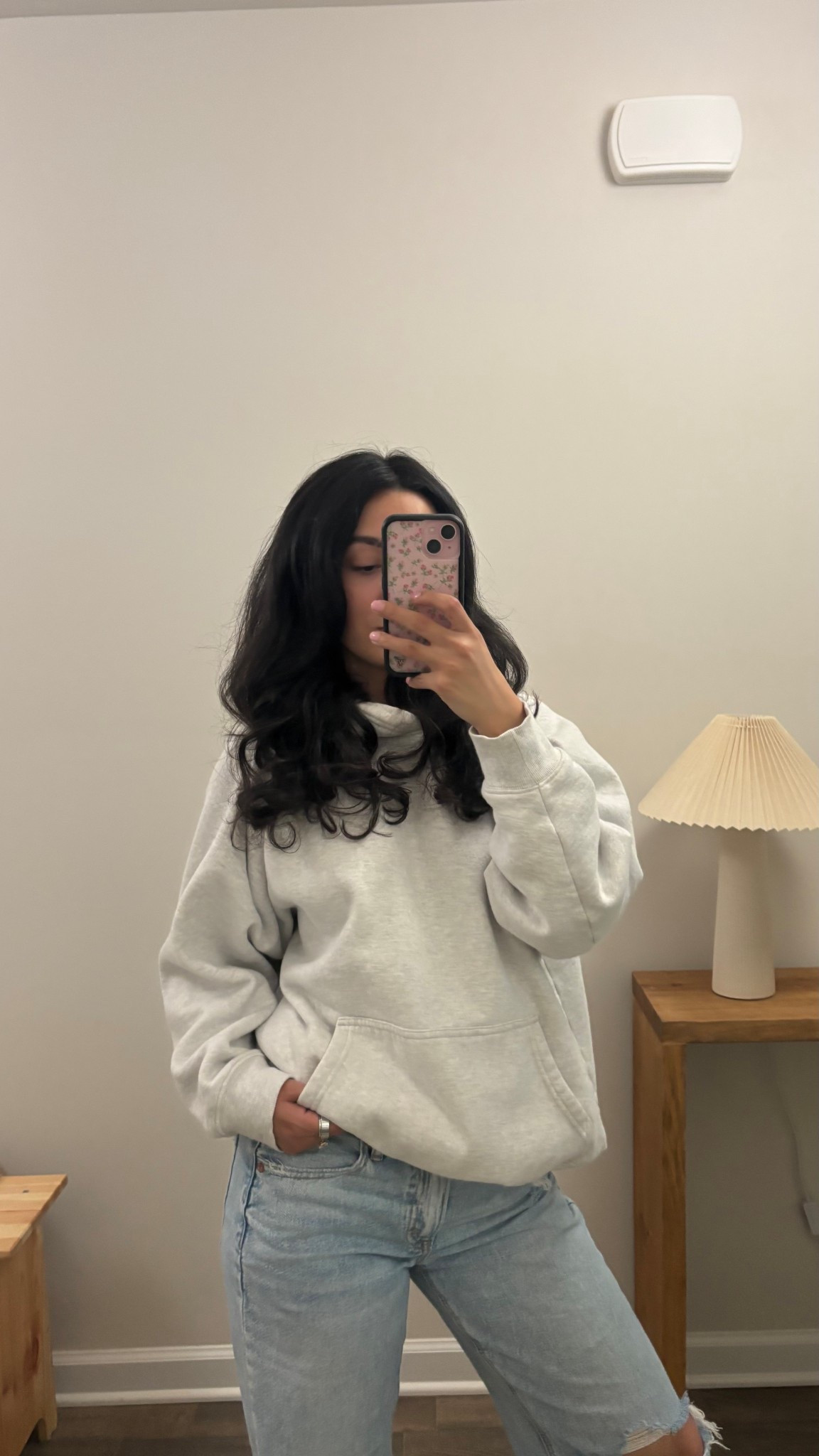 This Aritzia hoodie is so good! It has the perfect thickness and weight to it. 
Wearing size medium for a more oversized fit! 
 Wearing it with my American Eagle stovepipe jeans (2 regular)

#LTKFindsUnder100 #LTKStyleTip