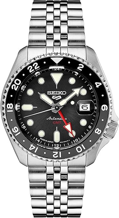 SEIKO SSK001 Automatic Watch for Men - 5 -Sports - Black Dial with Date Calendar and Luminous Han... | Amazon (US)