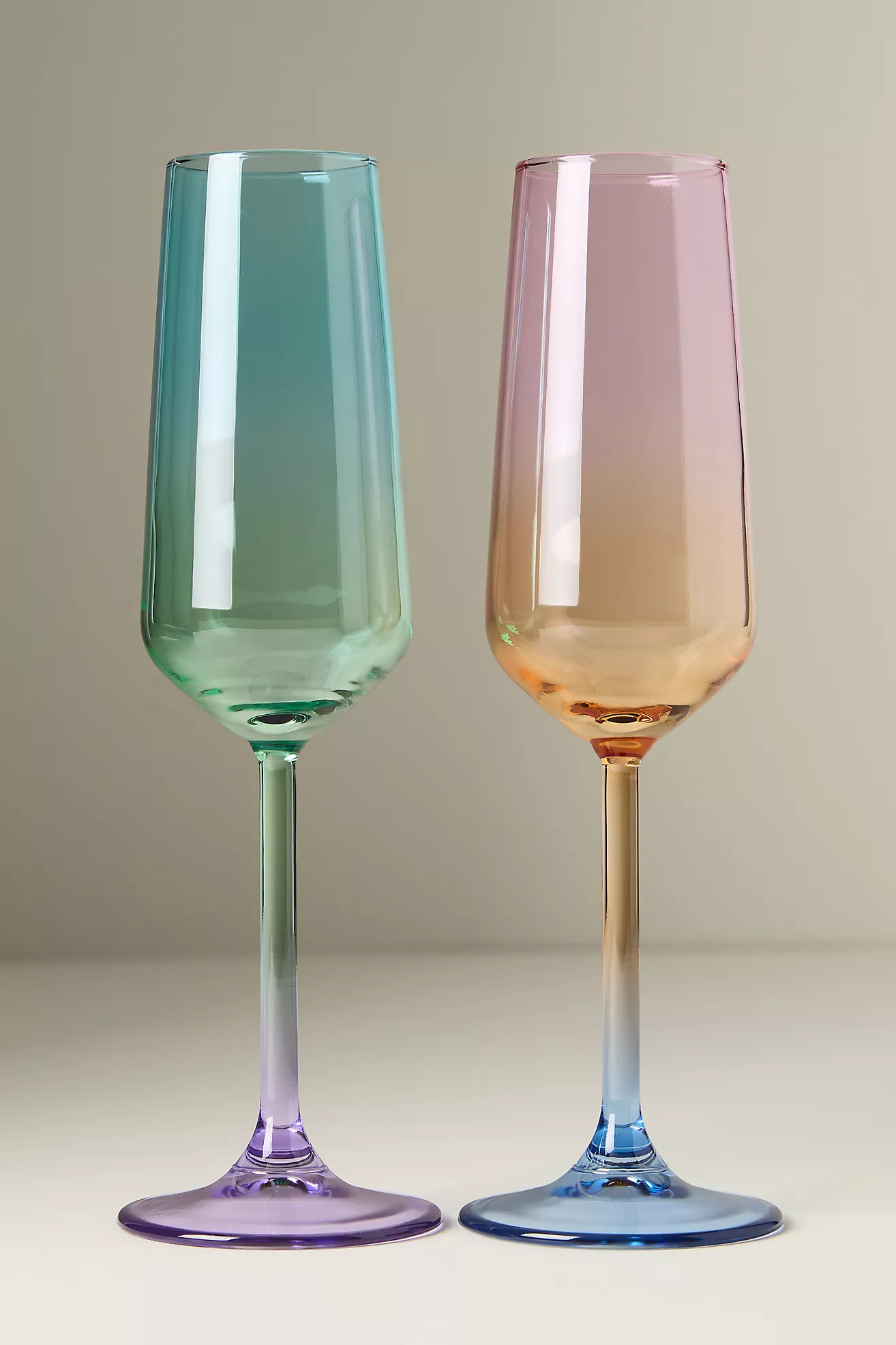 Alba Flute Glasses, Set of 4 | Anthropologie (US)