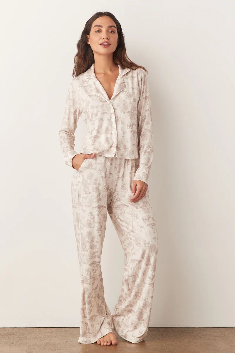 RILEY PJ SET | SAFARI TOILE | MASONgrey