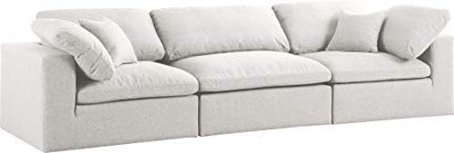 Meridian Furniture Serene Collection Contemporary Down Filled Cloud-Like Comfort Overstuffed Modu... | Amazon (US)