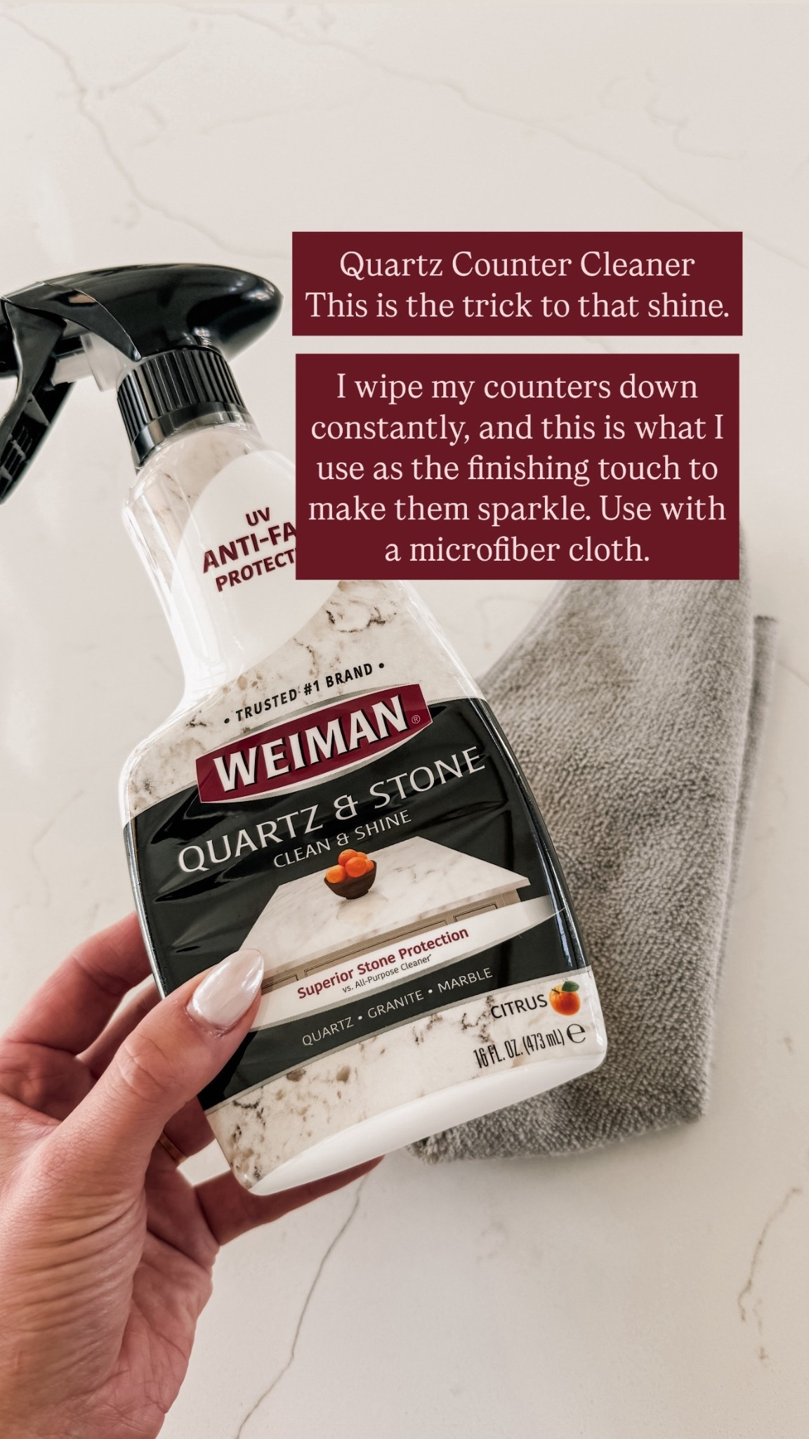 The best cleaner for quartz countertops! I would buy this over and over again. 

#LTKStyleTip #LTKHome #LTKFamily