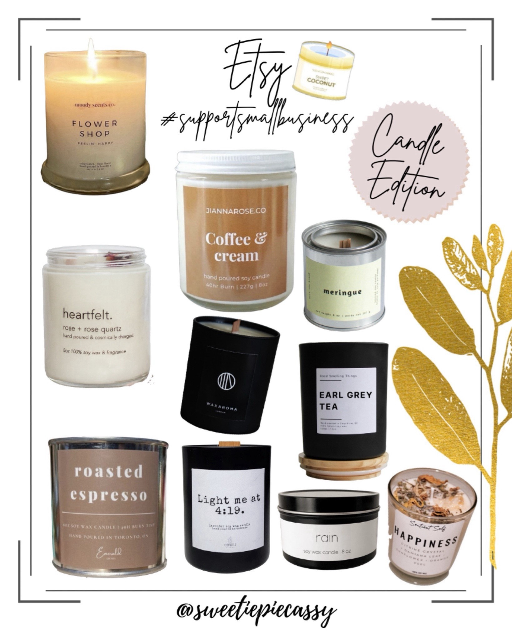 Etsy: Christmas Candle Edition ❄️

The perfect gift for so many people in your life his holiday season! They are affordable, aesthetically pleasing & most of all, they supports small businesses! I’ve included everything from personalized options, every day scents and of course, tons of amazing (and adorable) Christmas options! Make sure to check out my Gift Guides along with my ‘Home’ collection for more of my seasonal favourites!💫 

#LTKHome #LTKstyletip #LTKpartywear #LTKcasa #LTKbeauty 


#LTKgiftguide #LTKcanada #LTKwinter