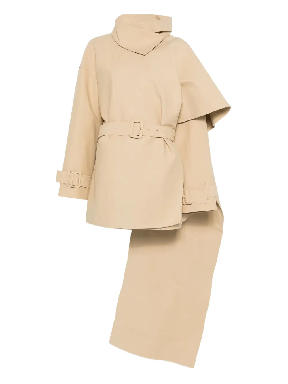 mini belted scarf coat | Farfetch Global