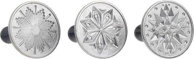 Nordic Ware Starry Night Cast Cookie Stamps, 3-inch rounds, Silver | Amazon (US)