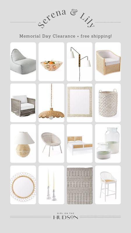 Serena & Lily clearance sale! So many amazing deals + free shipping! 

My favorite outdoor chairs, woven baskets, lounger, rugs, light fixtures and bone inlay mirror are all majorly discounted!

#LTKSaleAlert #LTKHome #LTKFindsUnder100