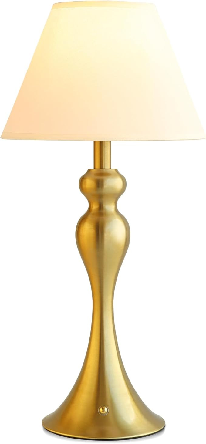 Mr.White Rechargeable Cordless Table Lamp with E26 LED Bulb, 5200mAh Battery Operated Portable Ta... | Amazon (US)