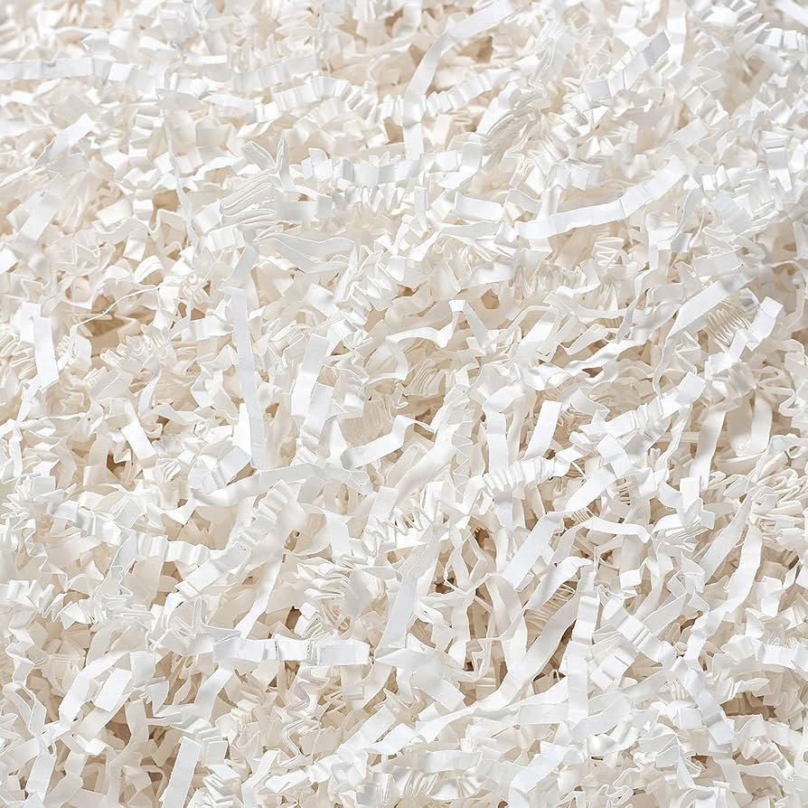 2 LB Crinkle Cut Paper Shred Filler White Crinkle Shredded Paper for Gift Box - Gift Basket Bag F... | Amazon (US)