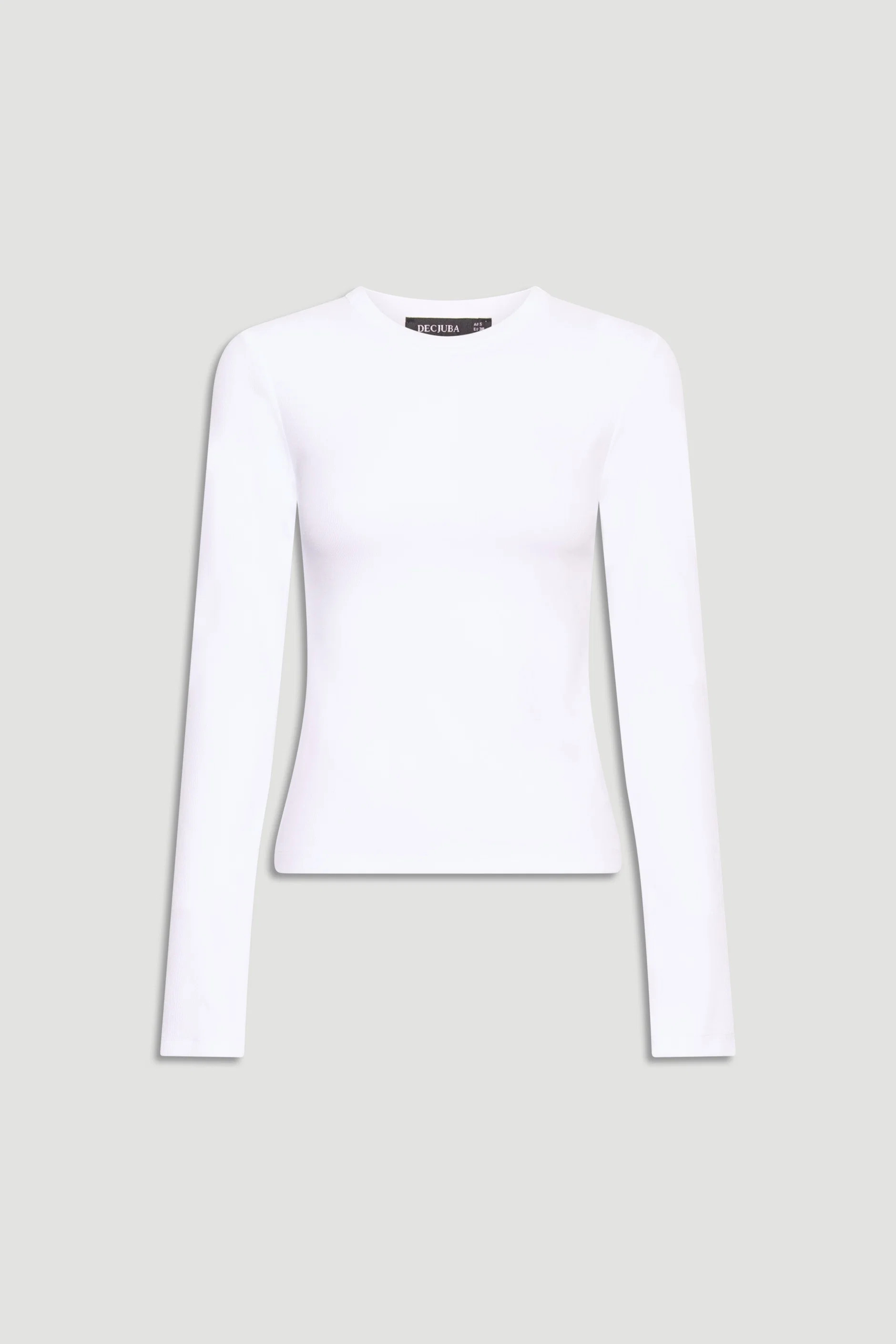 Charlotte Long Sleeve Top - Bright White | DECJUBA