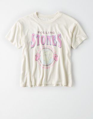 AE Neon Rolling Stones Graphic T-Shirt | American Eagle Outfitters (US & CA)