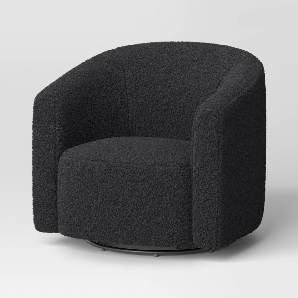 Aveline Large Scale Faux Shearling Swivel Chair - Threshold™ | Target