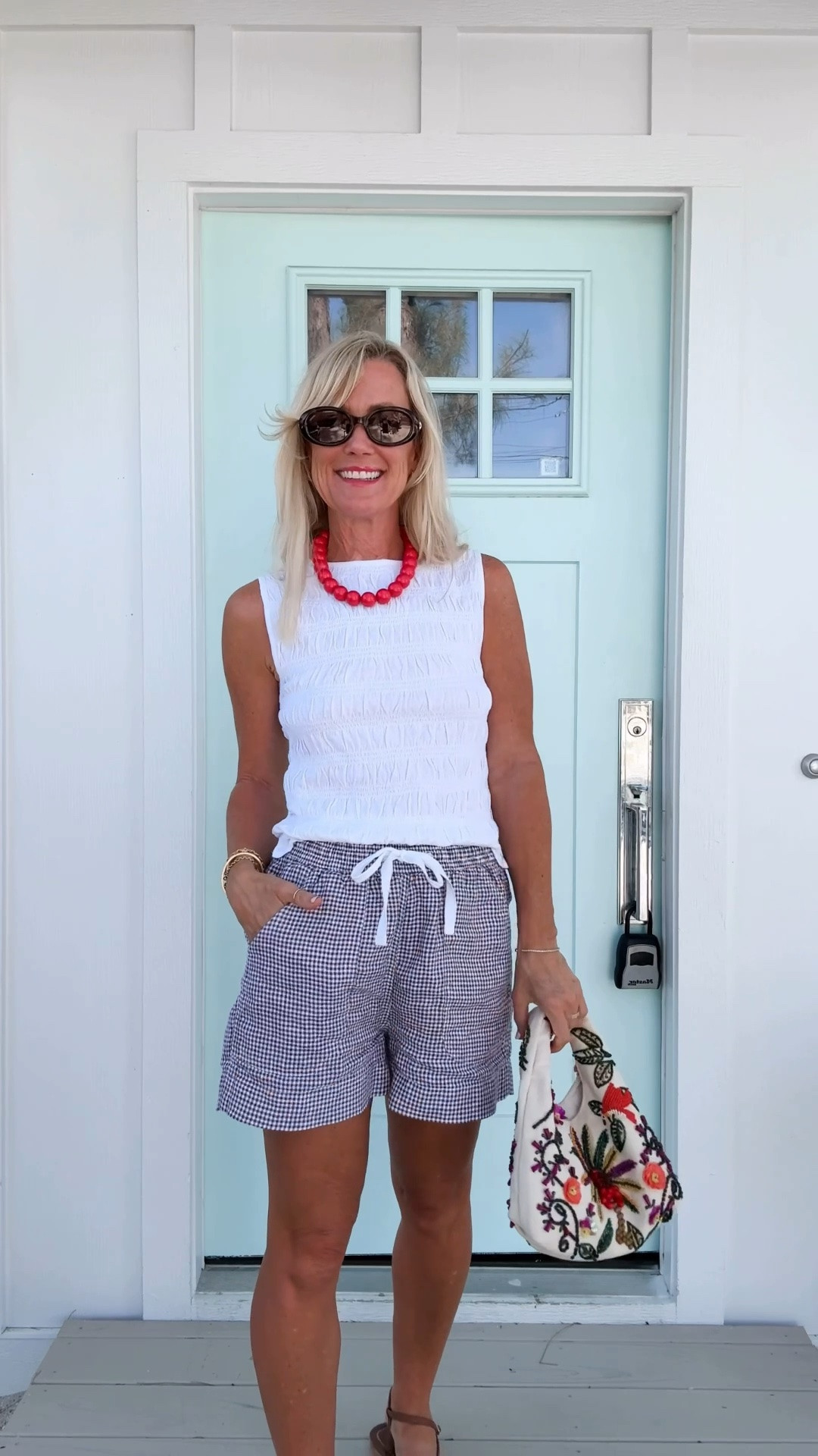 Such a fun pairing! These linen shorts are so versatile.
Top: XS
Shorts: Small

#LTKootd #LTKSeasonal #LTKOver40