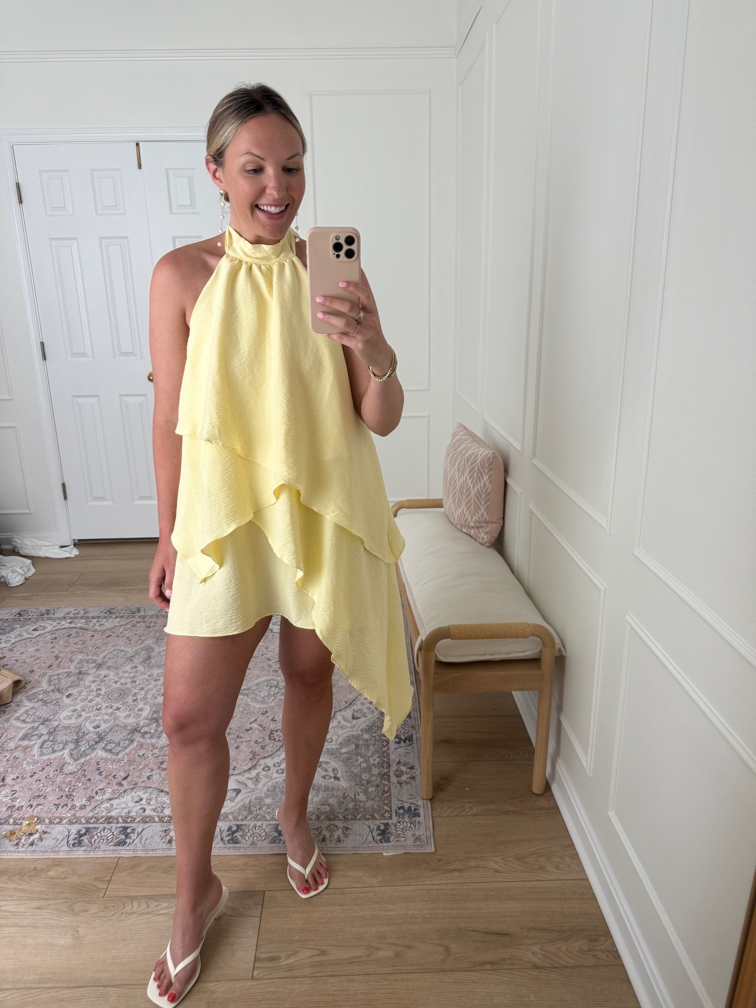 Love this for a dinner out on vacation! Date night off it - wearing a large