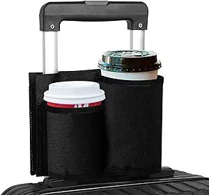 Accmor Luggage Travel Cup Holder,Universal Suitcase Cup Holder, Free Hands Suitcase Drinks Bevera... | Amazon (US)