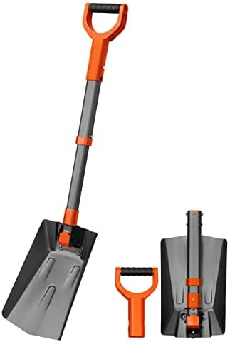 AstroAI 38.4" Folding Snow Shovel for Car, Extendable Snow Shovel with Thickened Aluminum Handle ... | Amazon (US)
