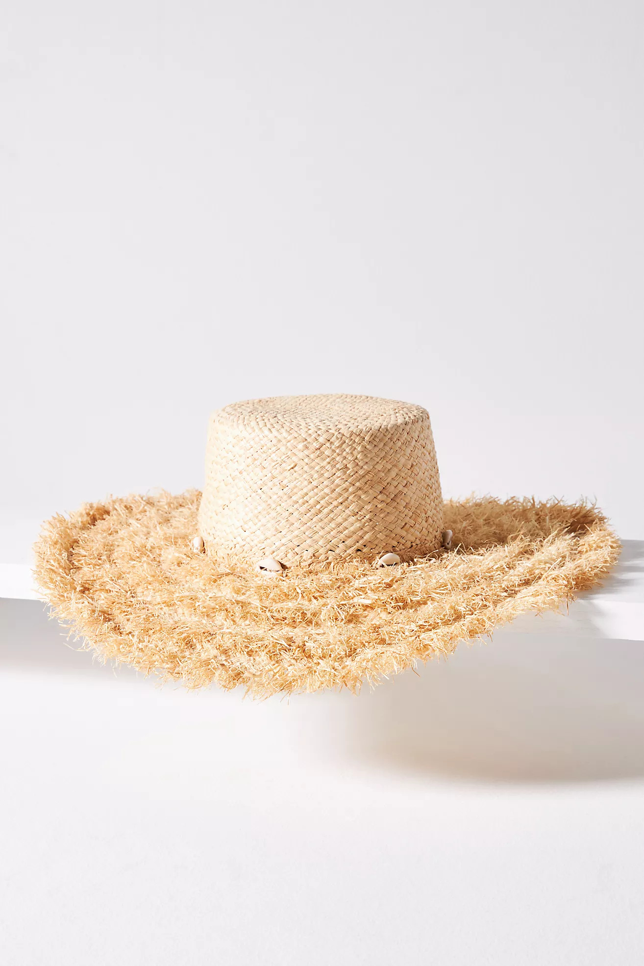 By Anthropologie Frayed Straw Floppy Hat | Anthropologie (US)