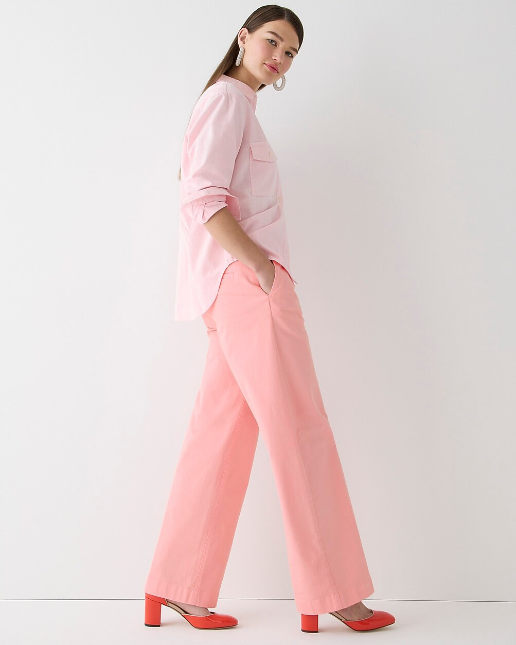 Petite pleated capeside chino pant | J. Crew US
