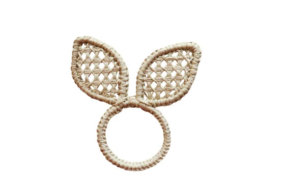 Easter bunny napkin ring iraca/straw | Etsy | Etsy (US)