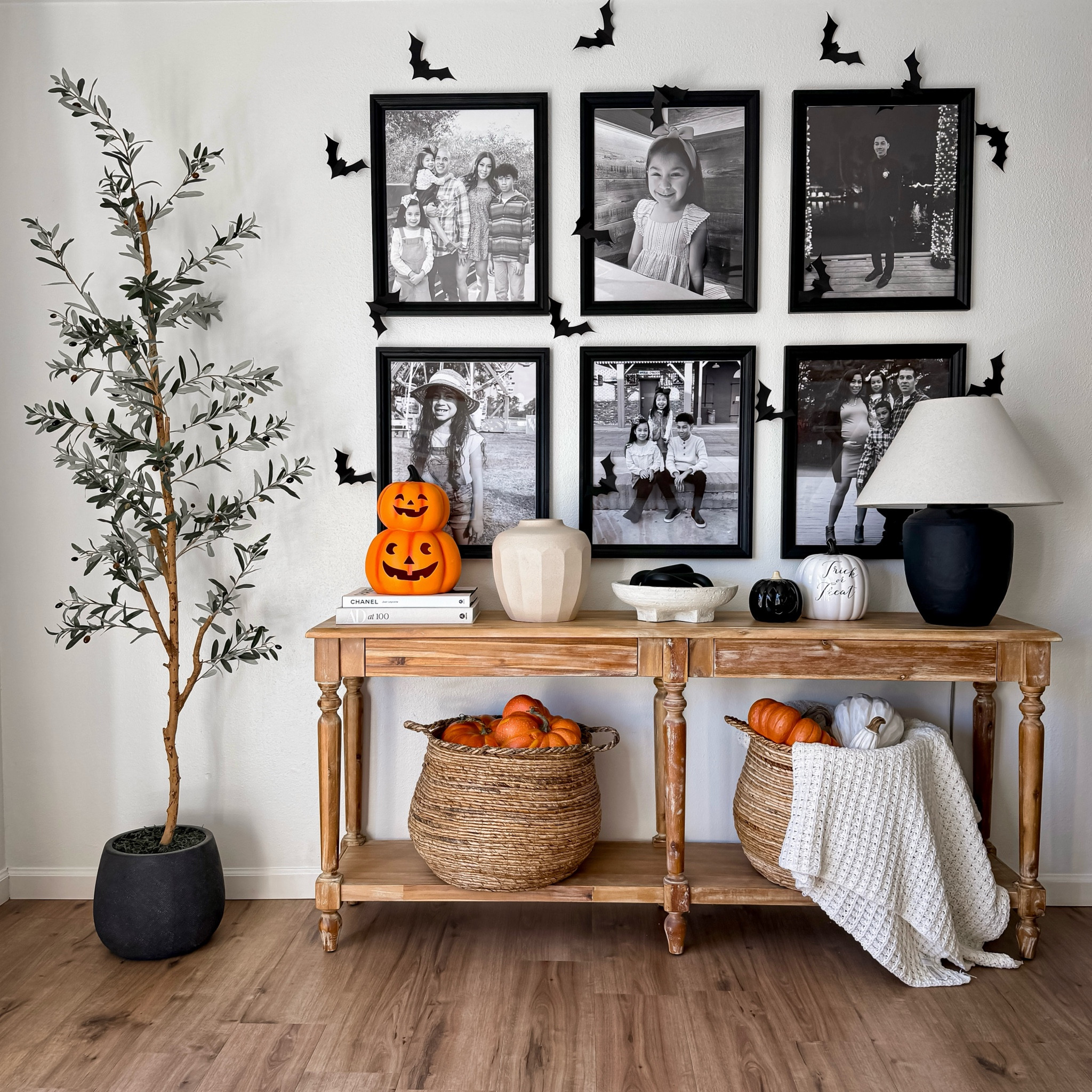 Simple Halloween home decor for a console table

#LTKHalloween #LTKSeasonal #LTKHome