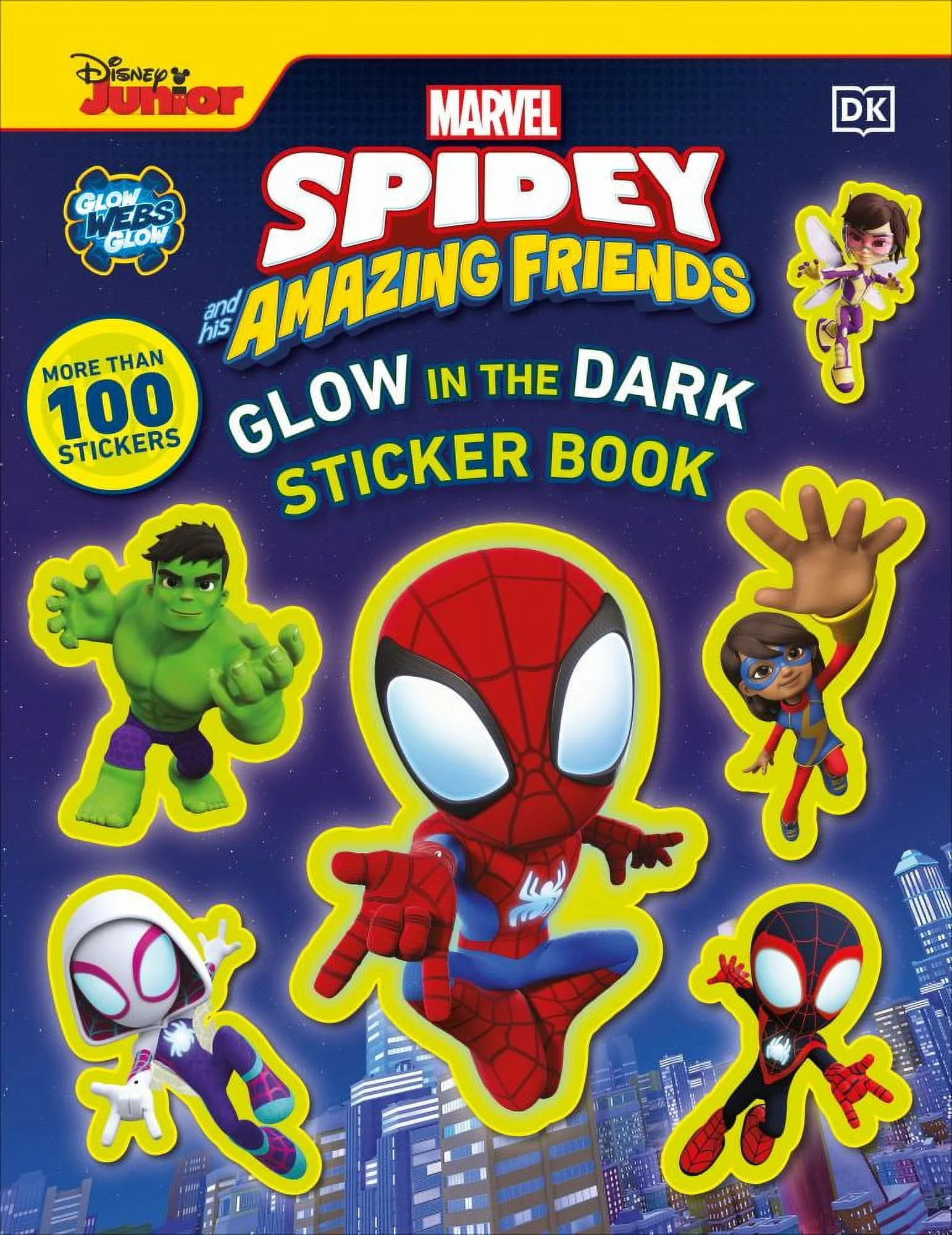 DK: Marvel Spidey and His Amazing Friends Glow in the Dark Sticker Book: With More Than 100 Stick... | Walmart (US)