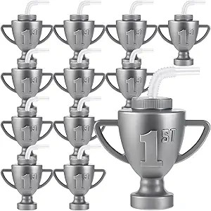 Amyhill Race Car Trophy Cups with Straws and Lids 12 Oz Plastic Race Car Birthday Party Supplies ... | Amazon (US)