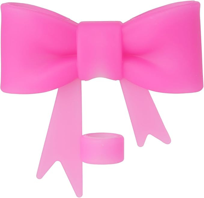 10mm Bow Shape Straw Topper for Stanley Cup (Rose Pink) | Amazon (US)