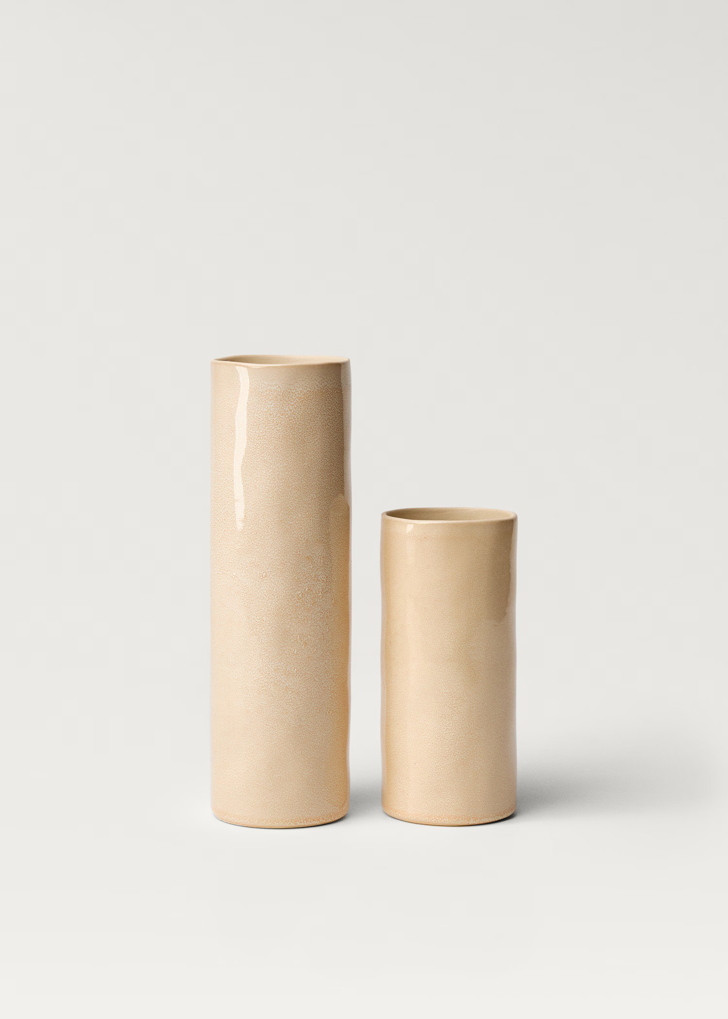 Stoneware cylindrical vase 20cm - Home | MANGO USA | Mango (US/MX/AU)