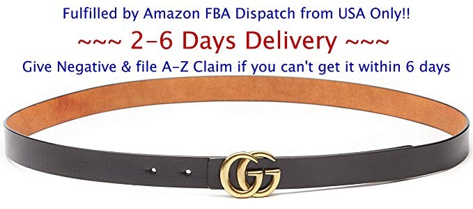 (2-7 Days Fast USA Deliver Guarantee Fulfilled by Amazon) Tiny Buckle Style Women Extra Slim Leat... | Amazon (US)