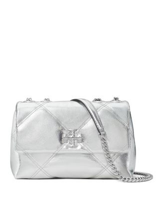 Small Kira Metallic Diamond Quilt Convertible Shoulder Bag | Bloomingdale's (US)