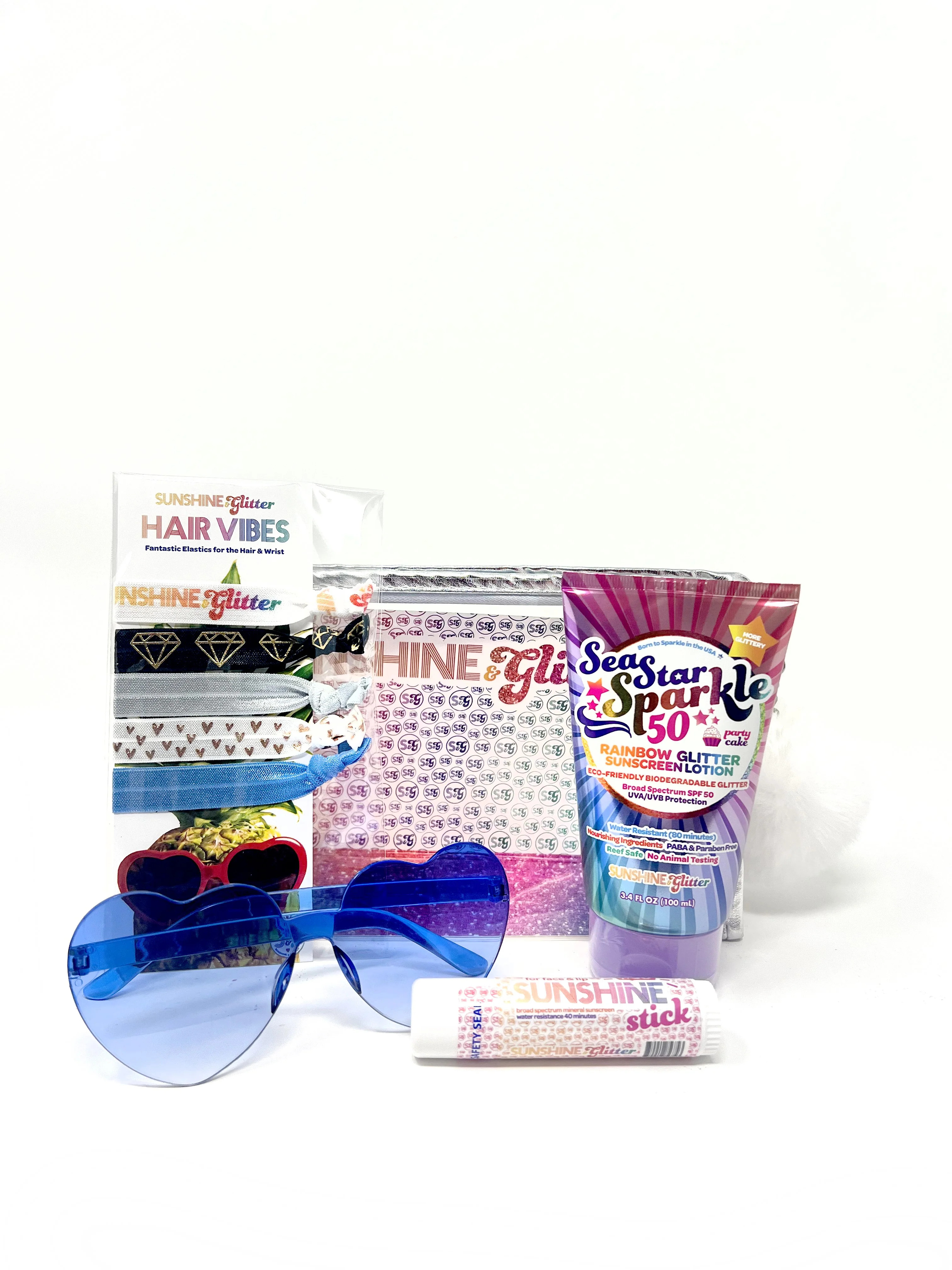 Rainbow Party Cake Deluxe Gift Set | Sunshine & Glitter